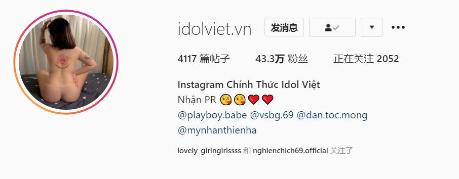 Instagram Chính Thức Idol Việt